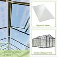 thumbnail image 3 of LZBEITEM 12'x8' Outdoor Greenhouse, Walk-in Polycarbonate Green House with Aluminum Frame for Backyard, Black, 3 of 11
