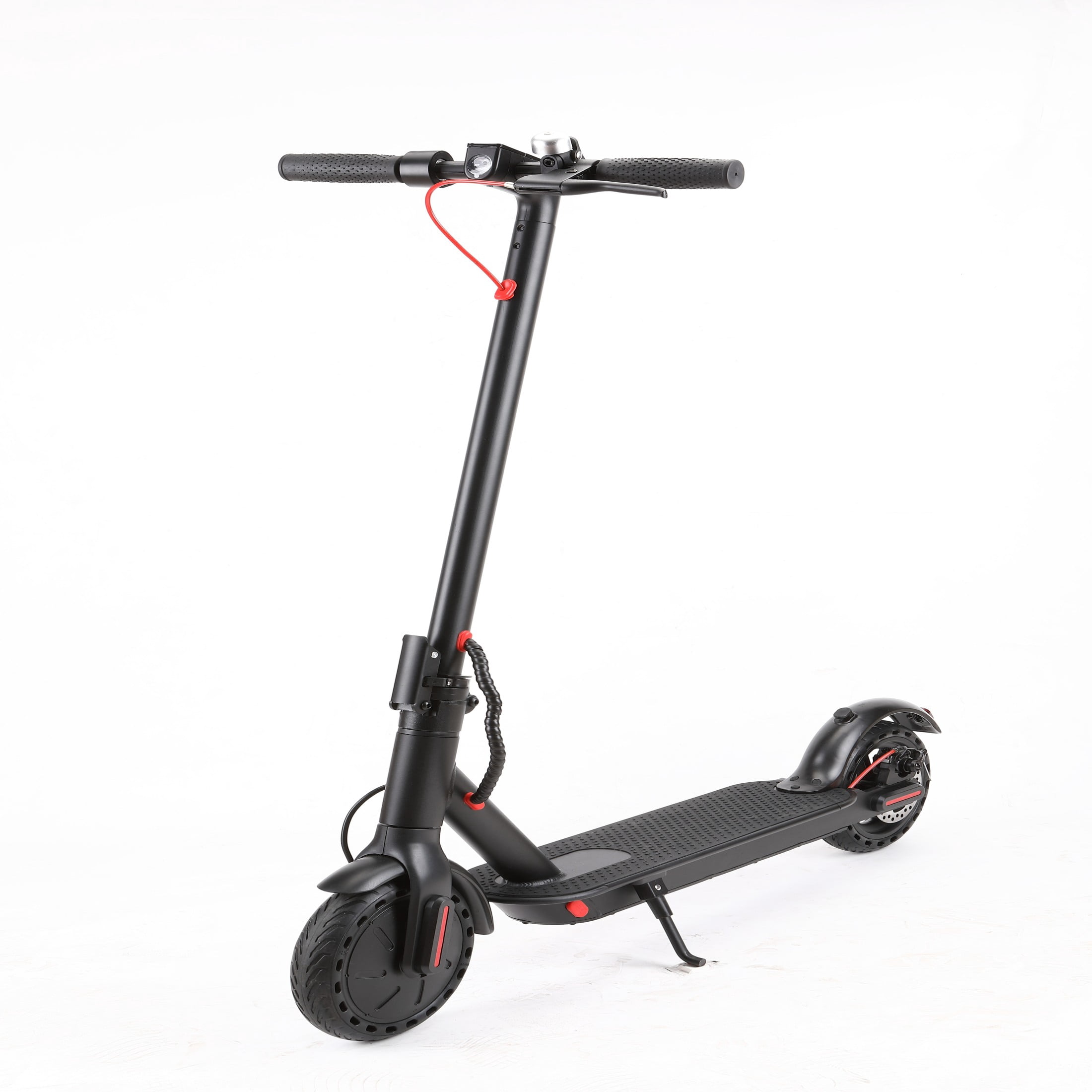350W Adult Electric Scooter - 8.5 Inch Solid Tire LED Display 20KM Range Foldable Commuter Scooter