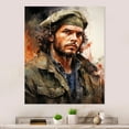 thumbnail image 2 of Designart "Che Guevara Tribute Capturing Cuba s Spirit" Beach & Ocean Metal Wall Art, 2 of 5