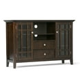 thumbnail image 2 of WyndenHall  Freemont 53-in. Dark Tobacco Solid Wood TV Stand - 53"w x 16.5"d x 34.7" h, 2 of 5