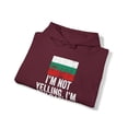thumbnail image 4 of Bulgaria Bulgarian Pride Flag Hoodie, Gifts, Hooded Sweatshirt, 4 of 4