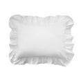 thumbnail image 1 of Fresh Ideas FRE301XXWHIT07 Ruffled Poplin Sham  White - Standard, 1 of 1