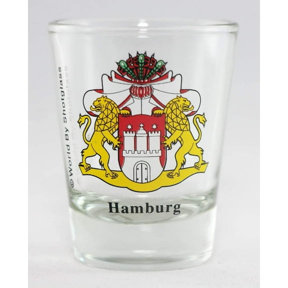 Hamburg Germany Coat Of Arms Shot Glass