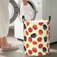 thumbnail image 4 of red berry blue Laundry Basket, Laundry Hamper Waterproof Laundry Bag Clothes Hamper Laundry Bin with Handles for Bedroom, Living Room, Kids Room-#, 4 of 5