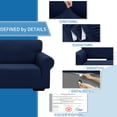 thumbnail image 5 of JIATER 1-Piece Sofa Cover Stretch Couch Cover Washable Sofa Slipcover Furniture Protector for Loveseat Sofa,Navy, 5 of 8
