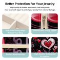 thumbnail image 3 of Valentine's Day Travel Portable Jewelry Stand and Organizer Box - Square Storage Box for Rings, Earrings, Necklaces, Bracelets, and More - Suitable for Girls and Women - Jewelry Boxes for Travel, 3 of 6