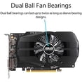 thumbnail image 2 of 4G single fan video card with ASUS AMD Radeon RX 550 PH-RX550-4G-EVO black// Gaming, 2 of 5