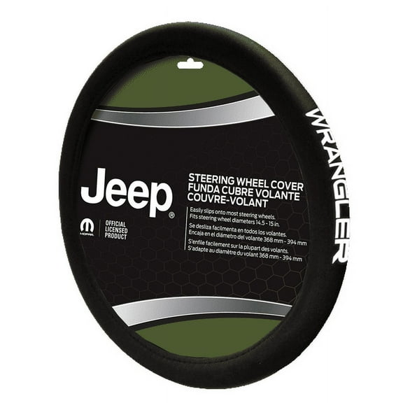 Plasticolor 006712R01 Neoprene Jeep Wrangler Premium Steering Wheel Cover for Car, Trucks & SUV