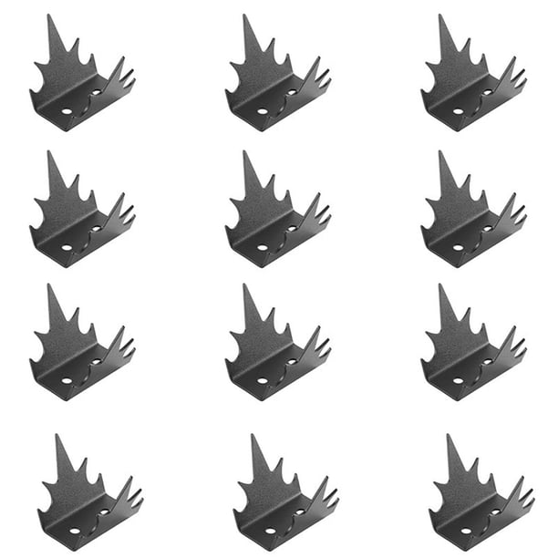 Cateissary 12 clavos metálicos para vallas que ahuyentan a los intrusos. 12 clavos para vallas de seguridad anti-escalada. Jardín y Patio