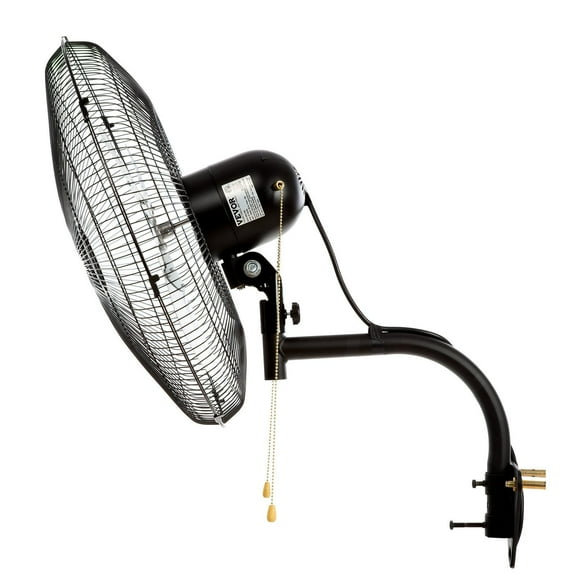 2-Pack 18" Wall Mount Oscillating Fan, 4000 CFM High Velocity, 3-Speed for Indoor, Greenhouse, Basement – Commercial & Home Cooling