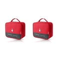 thumbnail image 3 of Advancent Bolsa de almacenamiento de primeros auxilios, división portátil para ahorrar espacio, gran capacidad, artículos diversos, paquete de Rojo 2piezas, 3 of 6