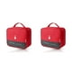 thumbnail image 2 of Matsuzay Bolsa de almacenamiento de primeros auxilios, división portátil para ahorrar espacio, gran capacidad, artículos diversos, paquete de Rojo 2piezas, 2 of 6
