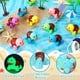 thumbnail image 2 of Juguete de baño de goma con forma de tortuga y pato para niños que brillan en la oscuridad, 24 unidades, 2 of 5