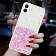 thumbnail image 4 of Luminous Case for Samsung Galaxy A05, Glow in the Dark Fluorescent Glitter Case for Women Girls, Bling Sparkle Lightweight Slim Shockproof Protective Phone Cover for Samsung Galaxy A05, Pink, 4 of 6