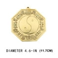 Fall Decor Chinese Feng Shui Brass Bagua Mirror 4.5 inch Chinese Feng