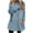 Blue, variant on Womens Plush Pullover Loungewear Sweatshirt with Pockets Fall Fluffy Outerwear Cozy Tops