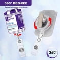 thumbnail image 6 of Funny Retractable Badge Reels with Alligator Clip - Acrylic ID Badge Holder for Nurses, Teachers, Doctors, Students, 6 of 9
