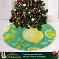 thumbnail image 6 of FMSHPON Lemon Xmas Christmas Tree Skirt Stand Mat for Holiday Party Decoration Indoor Outdoor 36 inches, 6 of 6