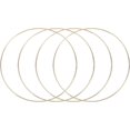 thumbnail image 1 of MECCANIXITY 4 Pcs Dream Catcher Rings,Metal Craft Hoops Floral Hoops 8 Inch Macrame Hoops Rings for DIY Crafts Wreath Making Supplies Plant Hangers,Gold, 1 of 7