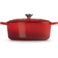 thumbnail image 6 of Le Creuset 4.3 Qt Cast Iron Signature Oval Casserole, Cherry Red, 6 of 6