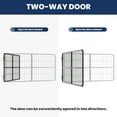 thumbnail image 6 of Horse Stall Guard showcasing Yoke Design, Horse Stall Door with 48" W x 24" H, Horse Stall Gate featuring Heavy-Duty Thick Steel Frame, Fits Standard Barn Doorways, 6 of 8