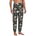 thumbnail image 4 of Kdxio Ink Graffiti Owl Pattern Joggers,Sweatpants for Men with Pockets-Large, 4 of 5