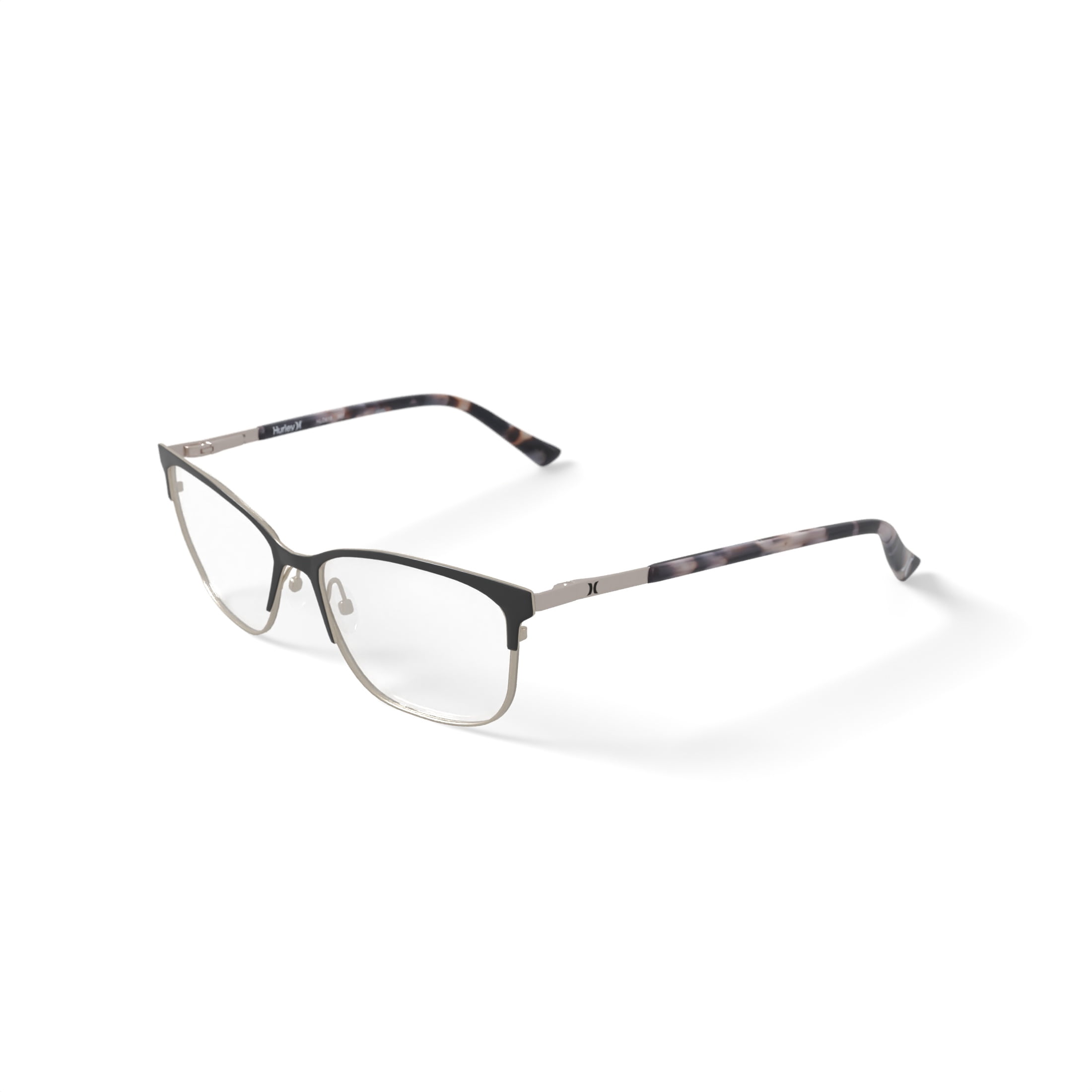 Hurley Women's Sal Prescription Eyeglasses with Case, Matte Black