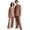 Light Brown(Solid), variant on Matching Pajamas for Couples Button Down Solid His and Hers Pajamas Sets Sleepwear Long Sleeve Soft Loungewear 2 Pcs Pj Set Red XXXL