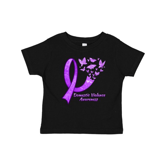 Inktastic Domestic Violence Awareness Butterflies Boys or Girls Baby T-Shirt