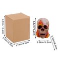 thumbnail image 4 of EUDIDV Creepy Skeleton Halloween Various Skull Ornaments Ghost Festival Rose Skull Resin Crafts Horror Felling Decoration Halloween Skeleton Decoration, 4 of 6