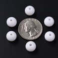 thumbnail image 4 of 500gs Opaque Acrylic Beads Round White 12x11mm Hole: 1.8mm about 566pcs/500g, 4 of 7