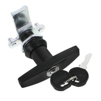 Worgeous 1 Set T Handle Lock Shed Door Lock with 2 Keys T Handle Lock Keyed Shell Locking T Handle Canopy Replacement Lock