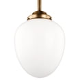 thumbnail image 2 of Alcott Satin Nickel One-Light 13-Inch Wide Pendant with Opal Glass, 2 of 2