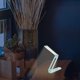 thumbnail image 2 of Lámpara de escritorio plegable de doble cabezal, luz de lectura LED, lámpara de mesa recargable, luz de noche para dormitorio con USB, 2 of 6