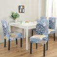 thumbnail image 2 of Set of 4 Dining Chair Covers, Washable Polyester Kitchen Slipcovers Featuring Vintage, Bohemian, Artistic, Tribal Style, Retro Patterns with Stretch and Removable Protector for Modern Kitchen, 2 of 5