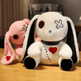 thumbnail image 5 of Crazy Rabbit Plush Bunny Toy Dreadful Bunny Stuffed Rabbit Animal Pillow, Birthday Gift,White, 5 of 5