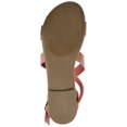 thumbnail image 5 of Brinley Co. Womens Croc Print Gladiator Sandal, 5 of 6