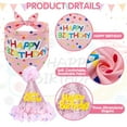 thumbnail image 2 of Dog Birthday Bandana with Hat and Dress Girl Set, Puppy Birthday Party Supplies, Cute Pink Tutu Skirt Outfit for Small Medium Large Dogs, 2 of 6