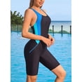 thumbnail image 6 of Women's Boyleg One Piece Swimsuit Racerback Athletic Bathing Suit, 6 of 7