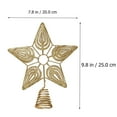 thumbnail image 6 of Gymnture Golden Glitter Star Tree Topper for Vintage Christmas Decor, 6 of 11
