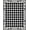 Black White Gray, Pattern 4, variant on Design&I 8'x10' Washable Area Rug Classic Grid Plaid Black White Checkered Geometric Border Design for Dining Room, Large Office, Lounge, Snag-Free