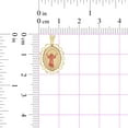 thumbnail image 4 of 14k Yellow Gold, Mini Religious Pendant Charm Divine Child Infant Jesus Christ Oval 13mm with 20" Dainty Neck Chain, 4 of 8