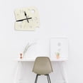 thumbnail image 4 of Reloj de mesa silencioso nórdico minimalista con diseño de queso para cafetería, apartamento y dormitorio. Blanco lechoso, 4 of 9