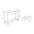thumbnail image 6 of Aranda 2-Drawer and 1-Shelf Wood Rectangle Console Table, Gray, 6 of 6