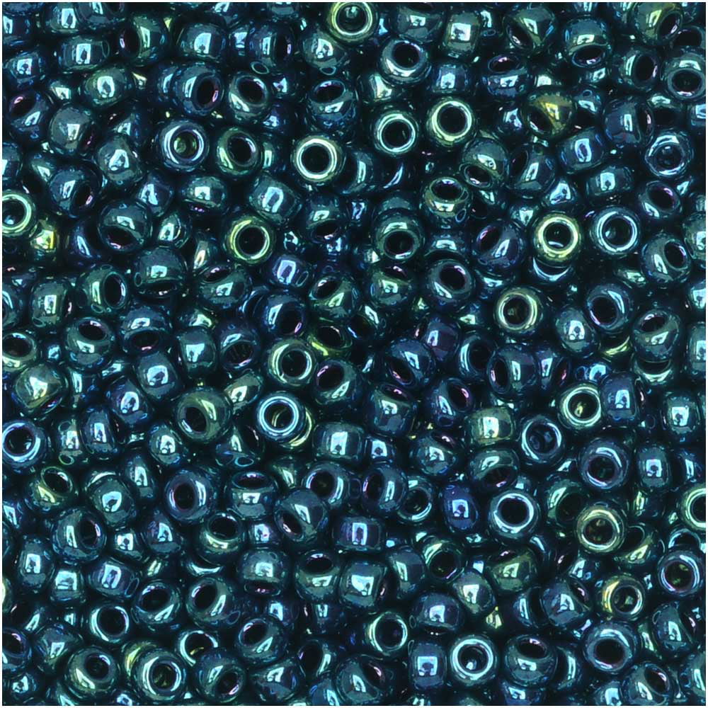DIY Jewelry Navy Blue Iris Higher Metallic 11/0 Round Seed Beads