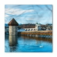 thumbnail image 1 of Landscape Bandana, European Town Bridge, Unisex Head and Neck Tie, by Ambesonne, 1 of 2