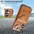 thumbnail image 2 of Allytech Galaxy A05s Case Wallet with Cards Holder & Detachable Shoulder Strap, Ring Holder Kickstand Vintage PU Leather Shockproof Wallet Case Cover for Samsung Galaxy A05s - Brown, 2 of 14