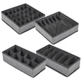 thumbnail image 4 of SENSETH 4pcs Foldable Underwear Drawer Organizers Fabric Closet Drawers Organizers Dividers Storage Box for Bras Briefs Socks, 4 of 8