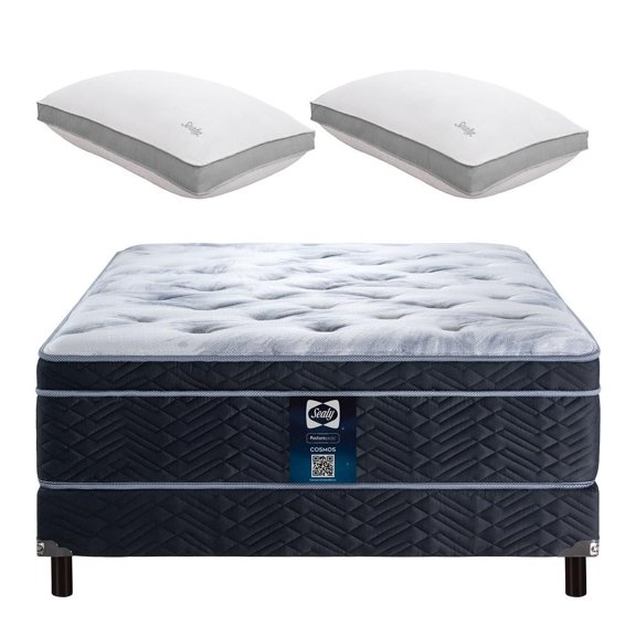 Colchón más box más Almohadas Premium Sealy Matrimonial Cosmos