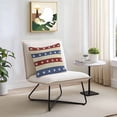 thumbnail image 4 of Outdoor Waterproof Pillow Covers Pack of 2, Independence Day Stars and Stripe Red Blue USA Flag Decorative Throw Pillowcases Cushion Covers for Garden Patio Tent Sofa Couch, 26x26 inch, 4 of 8